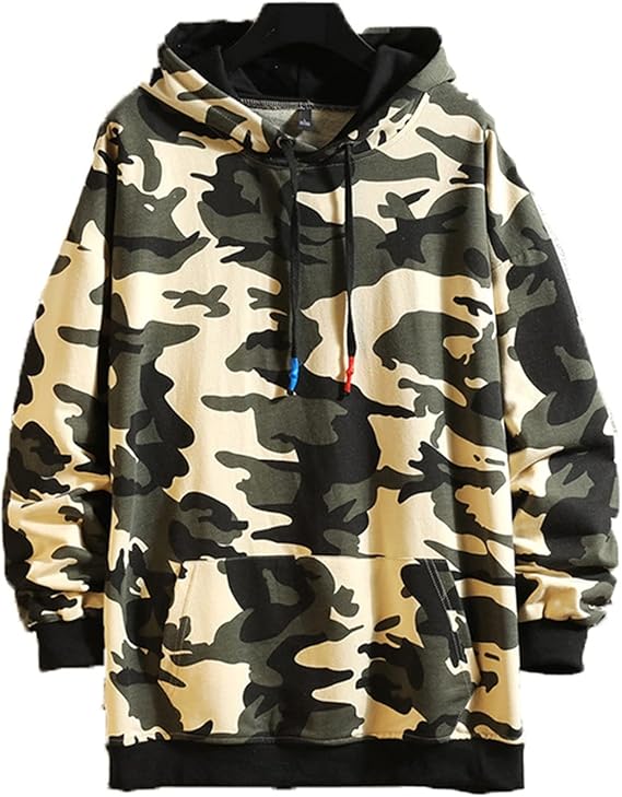 Amazon Co Jp フーディ 秋服 プルオーバー フード付き パーカー 迷彩柄 長袖 ゆったり トレーナー カジュアル ベーシック 体型カバー 軽量 柔らかい おおきいサイズ S 3xl 高校生 男性 ストリート スポーツ 服 ファッション小物