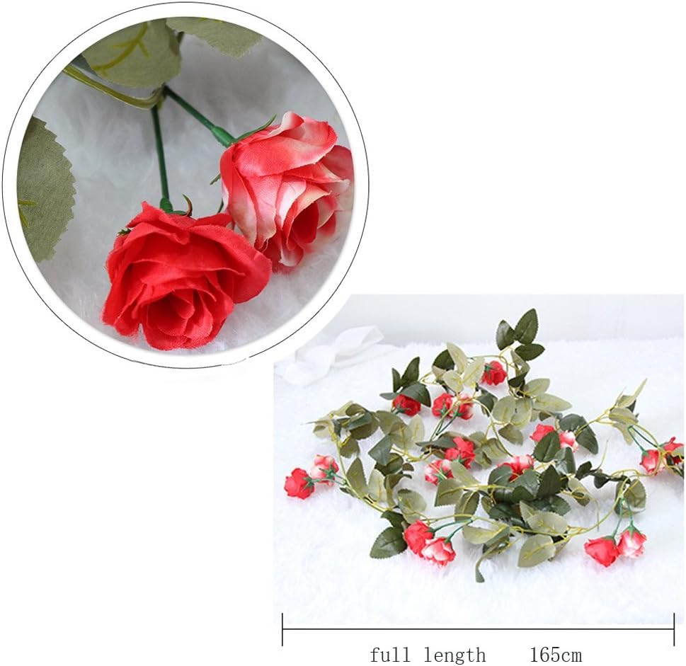 Amazon.co.jp: 造花・ローズ・ガーランド・長2m・3本セット（薔薇/バラ