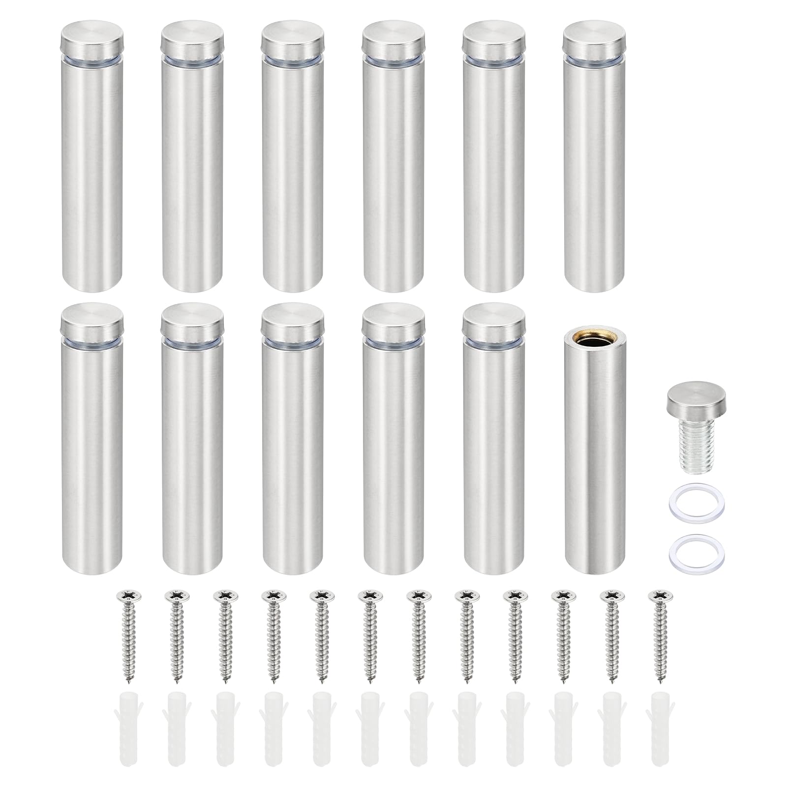 PATIKIL 5/8 x 2.8 inch Sign Standoff Screws