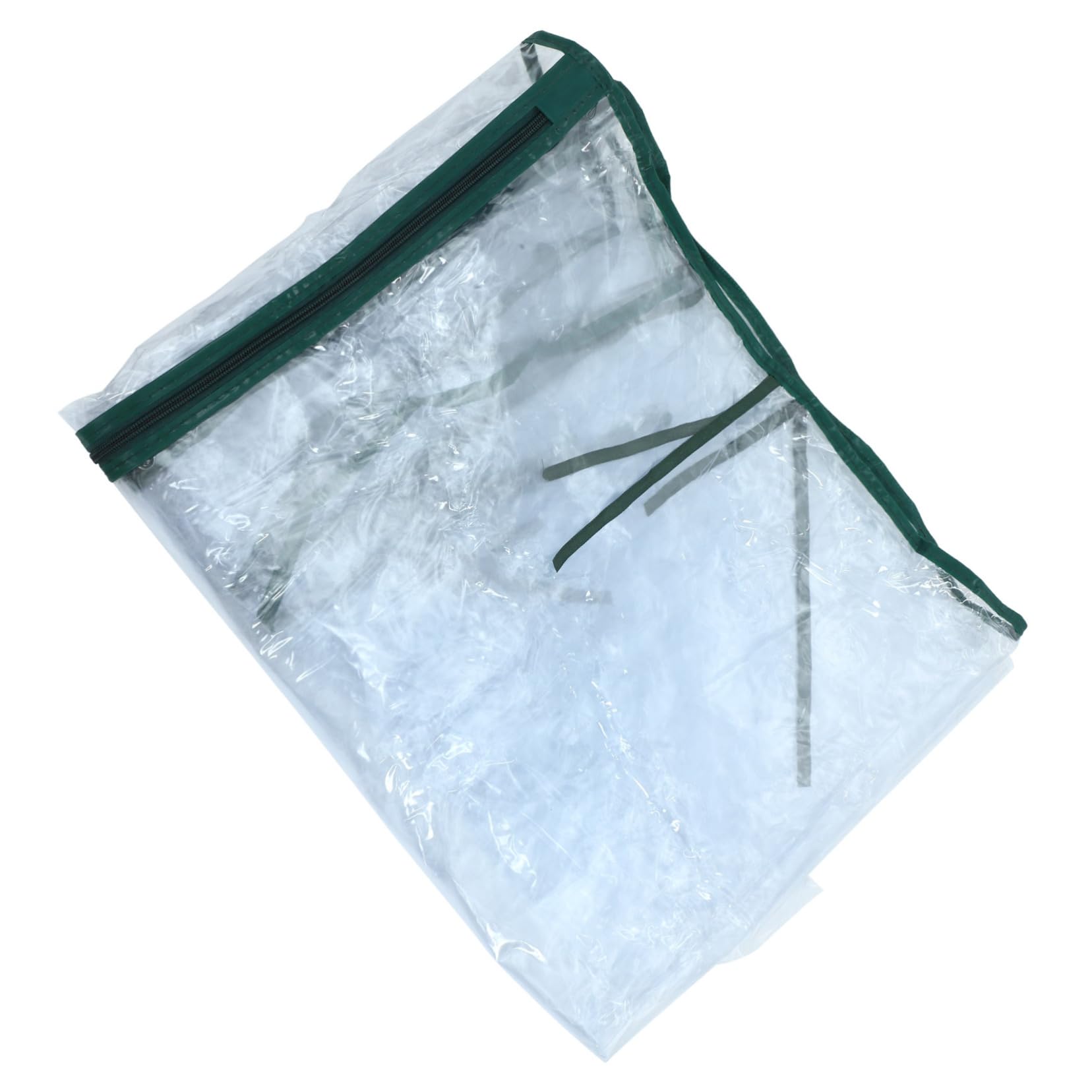 TOYANDONA Cubierta de Invernadero de PVC para Exterior Puerta | Protección, Puertas Cremallera Enrollables, Sección Acceso Independiente para Flores y Cultivos