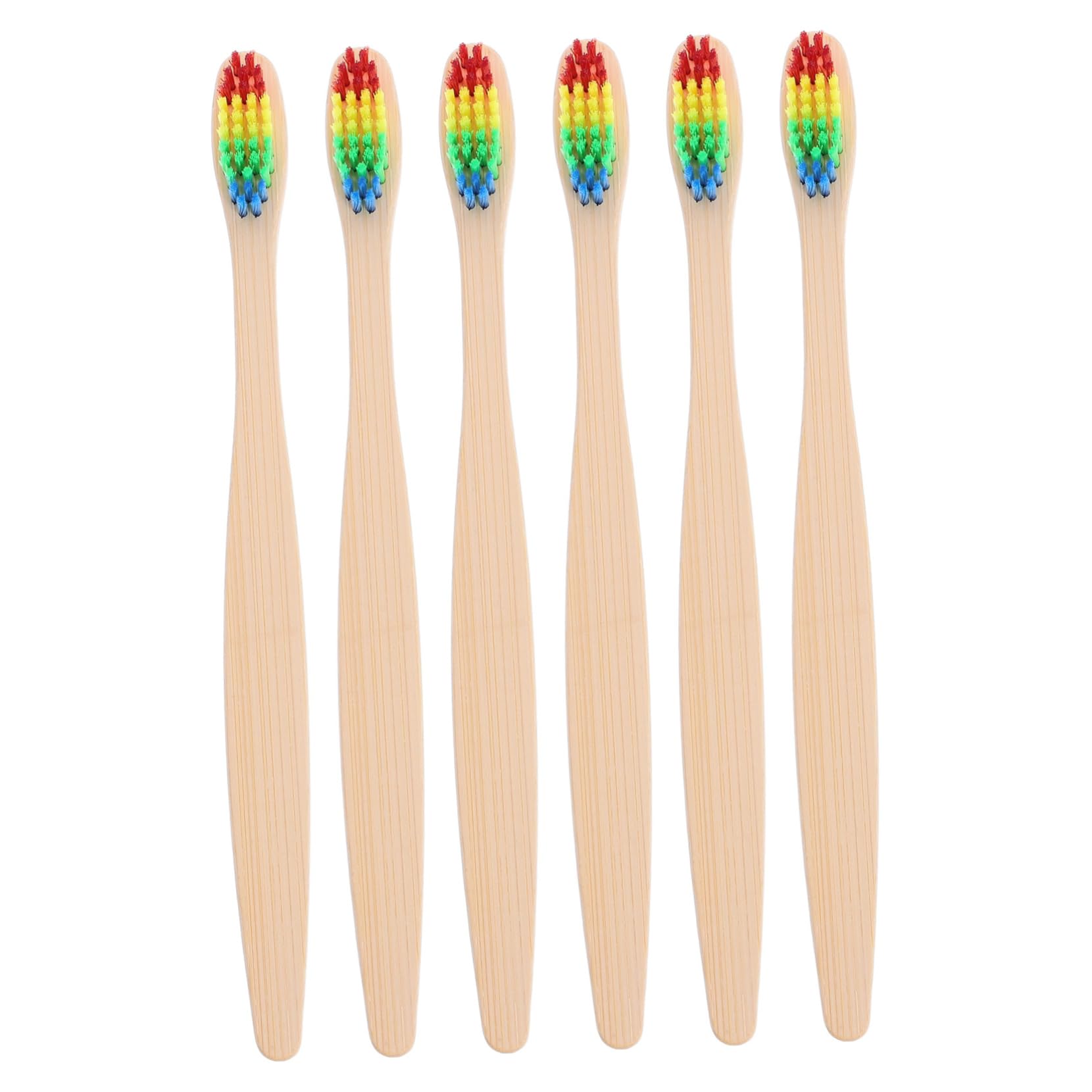 Didiseaon 5 Set Spazzolino Da Denti in Carbone Di Bambù Mini Maneggiare Lo Spazzolino Da Denti Kit Spazzolino Viaggio Spazzolino Denti Setole Morbide Viaggio Spazzolino Da Denti 6 Pezzi * 5