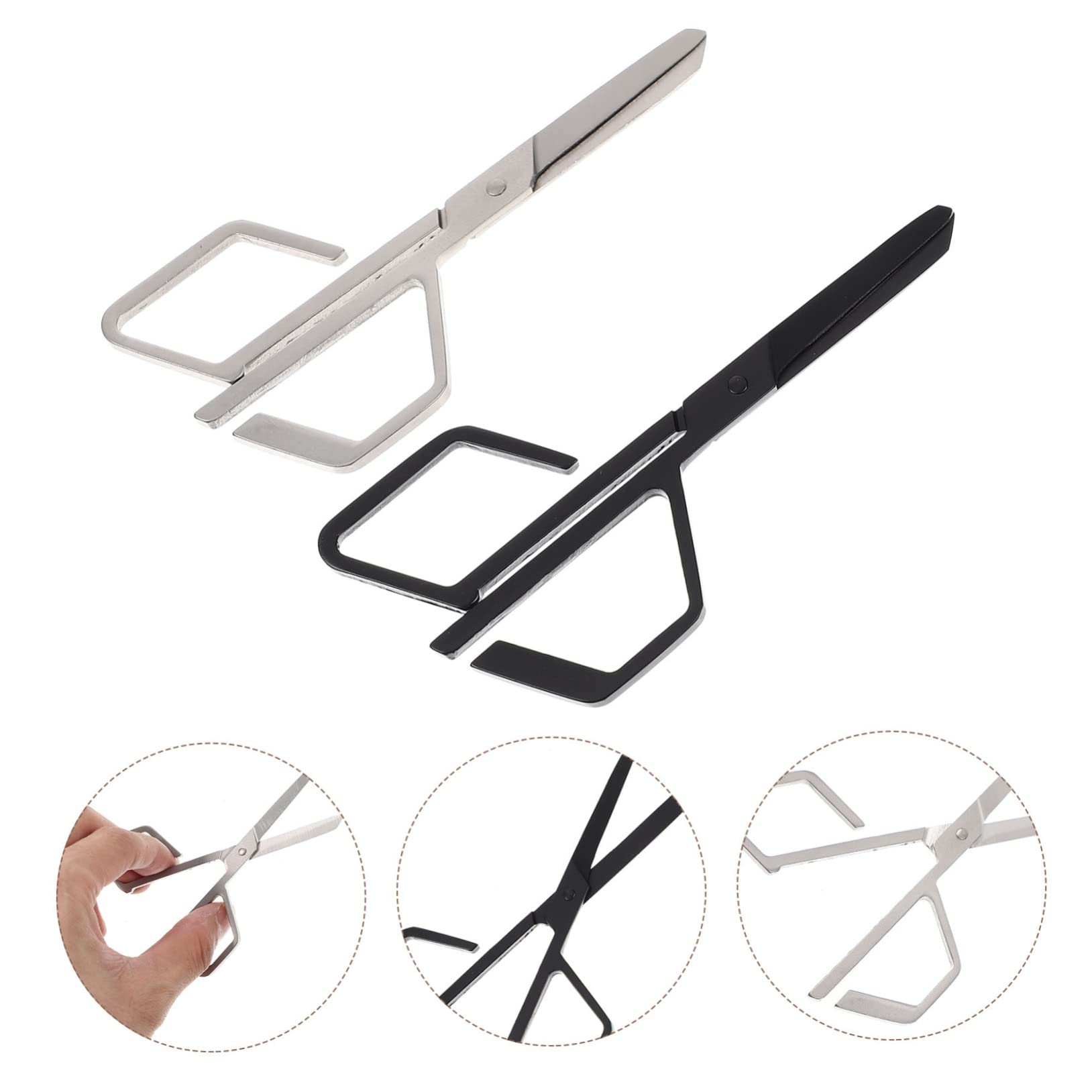 10pièces Ciseaux Acier Inoxydable Pour Épilation Du Nez Sourcils Outils Manuels Poils De Nez Et Sourcils Pratique Pour Hommes Et Femmes