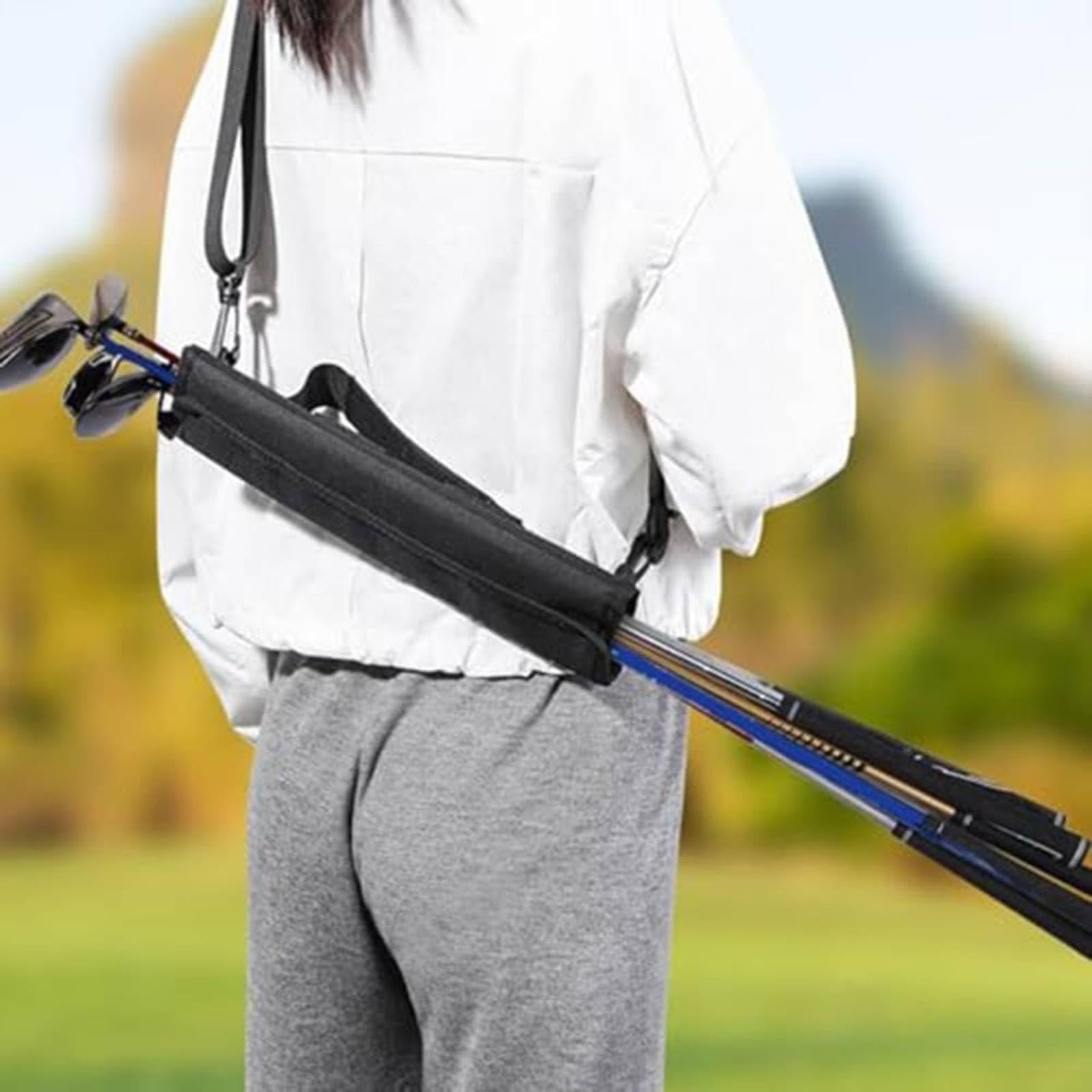 perfeclan Bolsa de Golf de Mano con Funda Protectora para Palos de Golf y Compartimento para Accesorios con Correa Ajustable Adecuada para Viajes Cortos