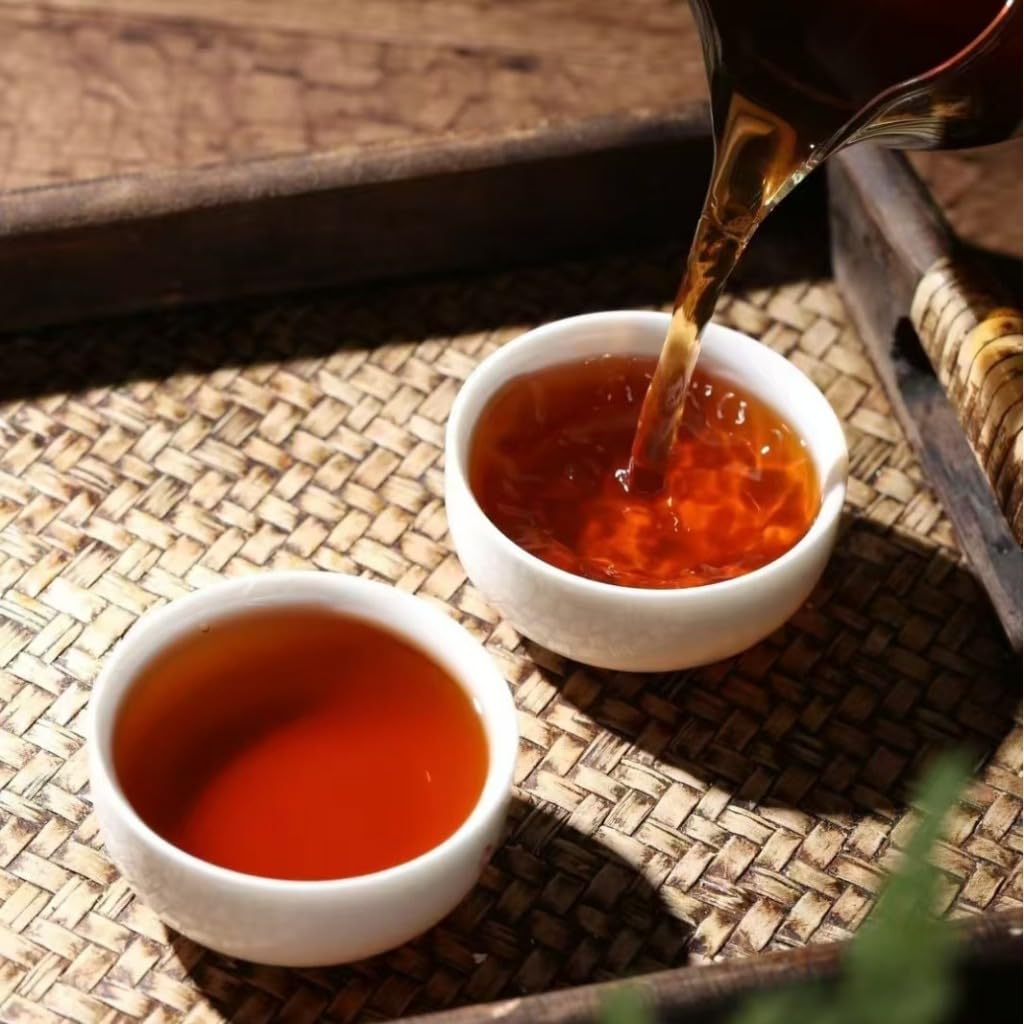 Té Pu-erh De Yunnan | Pu-erh Maduro En Forma De Caramelo | Suave Y Aterciopelado | Envase Individual | Para Llevar (500G / 17,64 oz)