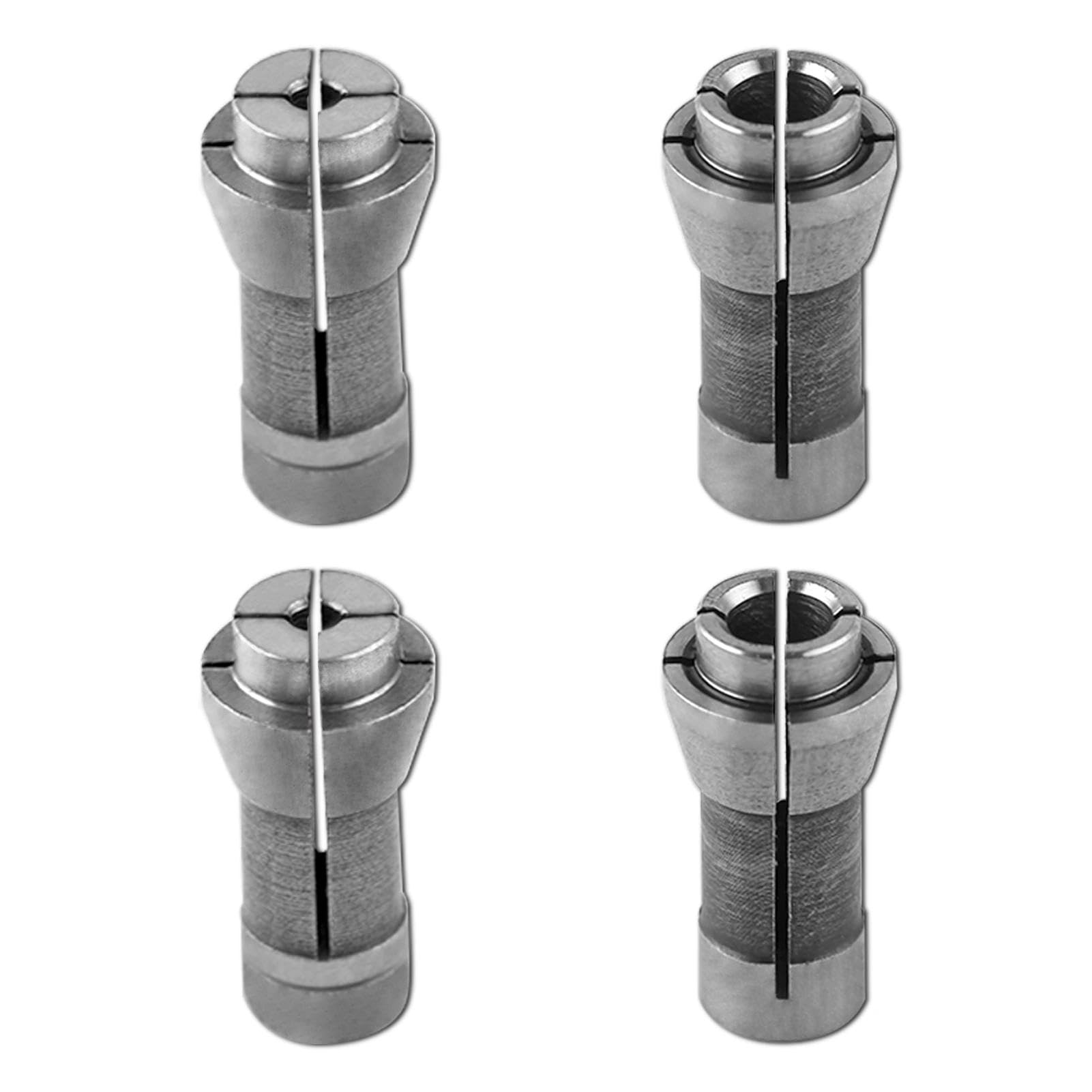 LEONTOOL Juego de 4 Piezas Pinzas para Amoladora Recta Adaptador de Pinza 3mm y 6mm 2 Piezas de 3mm y 2 Piezas de 6mm Accesorio para Grabador y Fresadora