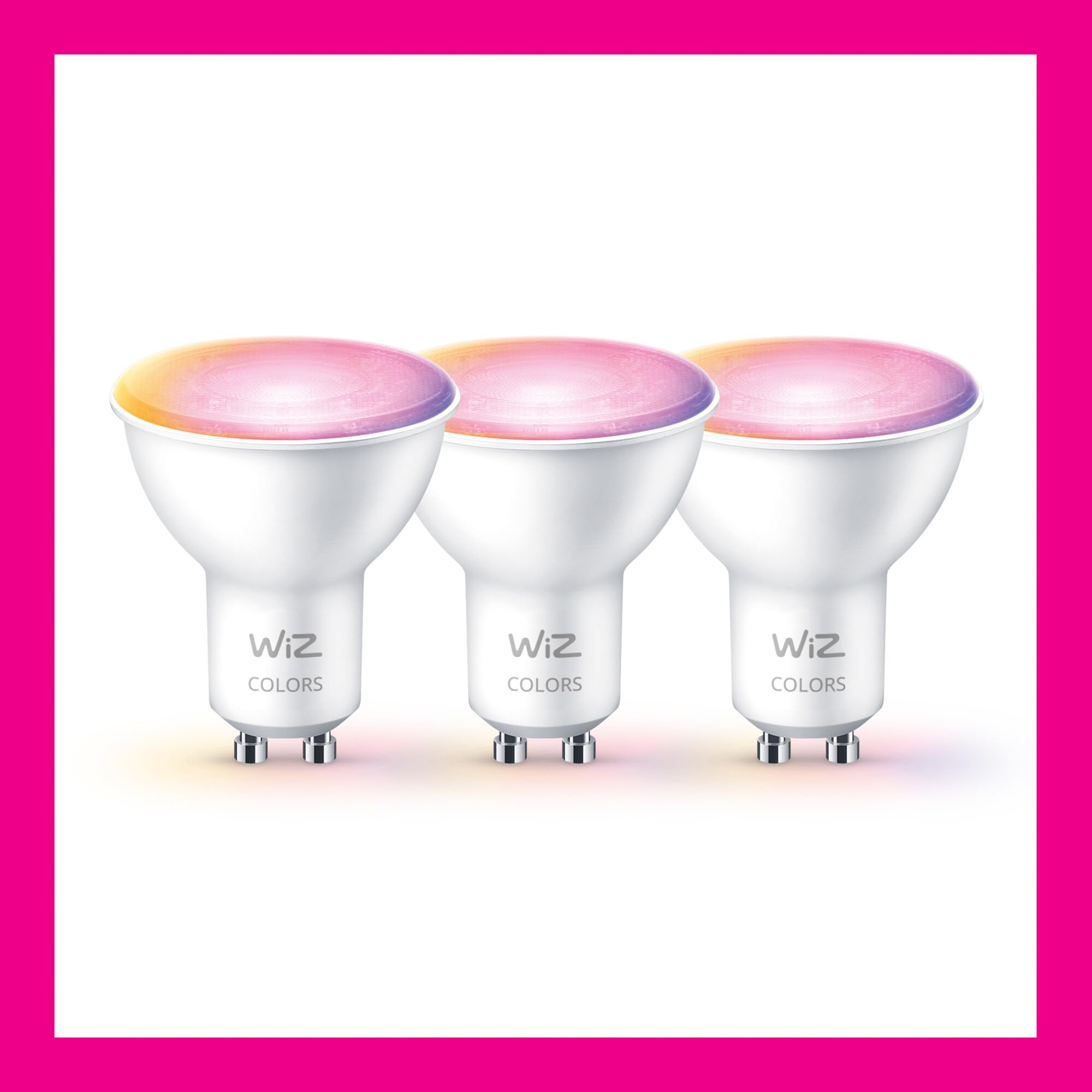 WiZ Spot 3 Pack - Luces LED inteligentes - Luz en color y blanca - GU10-50W - ...