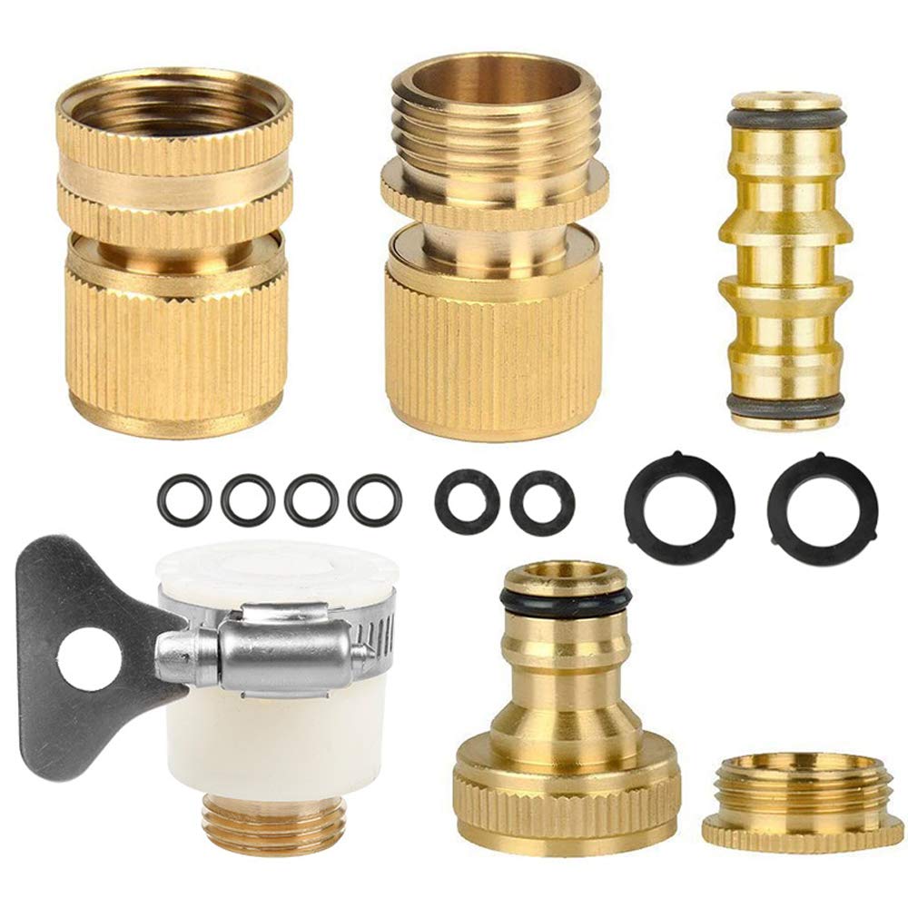6 Connettori Per Tubo Da Giardino Doppio Maschio – Raccordo Universale 1/2 Pollice (16 Mm) – Plastica Resistente - 2