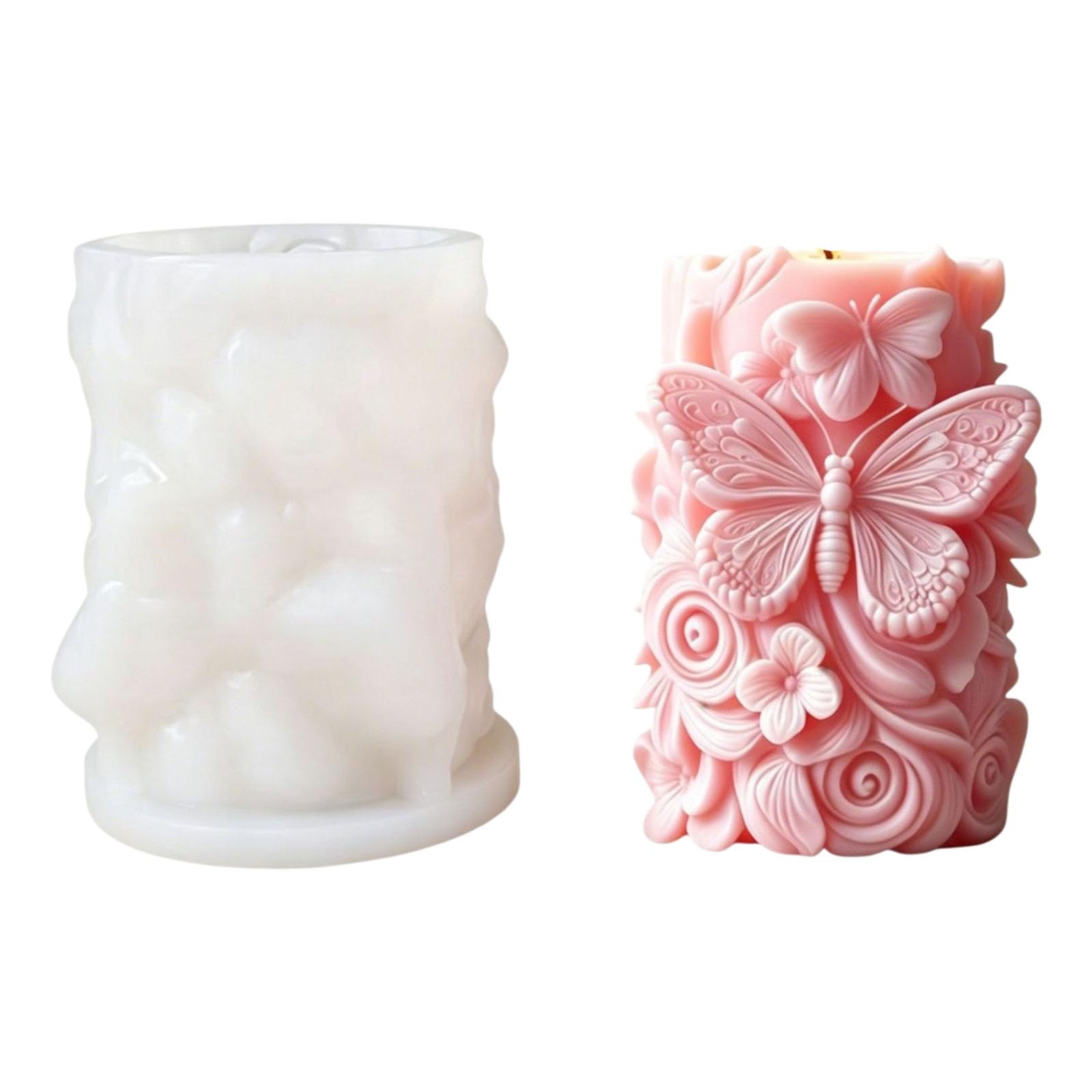 Navna Cylinder Silicone Mold for Resin Soap Chocolate Crafting Holiday Cast