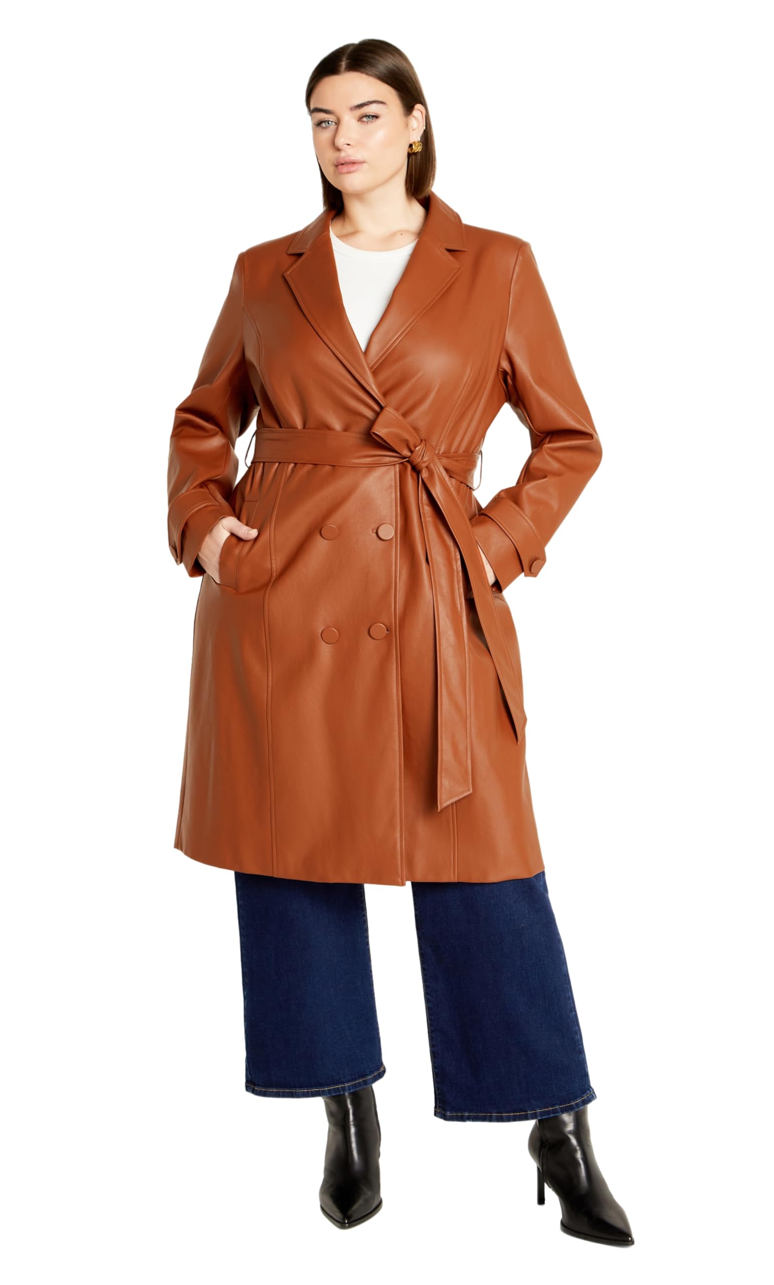 City Chic Womens Coat - Phylis Trench