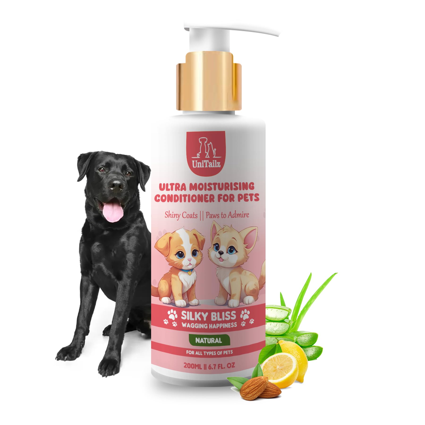 Unitailz Ultra Moisturising Conditioner For Labrador Dog, Puppy | Dog Conditioner For Conditioned, Shiny, Silky, Soft & Nourishes Hair |Help In Hair Fall Control |Healthy Hair For All Dog Breed –200ml (B0D5YDSBMX) Amazon Price History, Amazon Price Tracker
