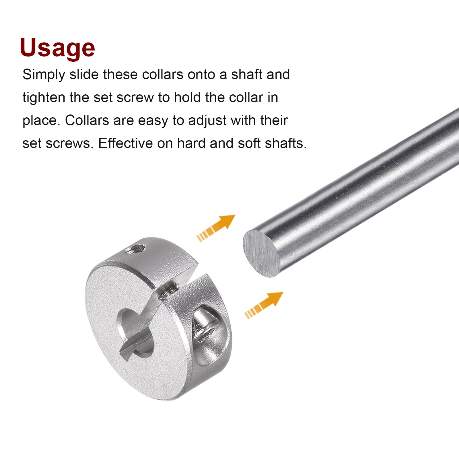 4 Collari Per Albero In Alluminio 30mm - Per Assali, Macchine Utensili E CNC - Foto 8