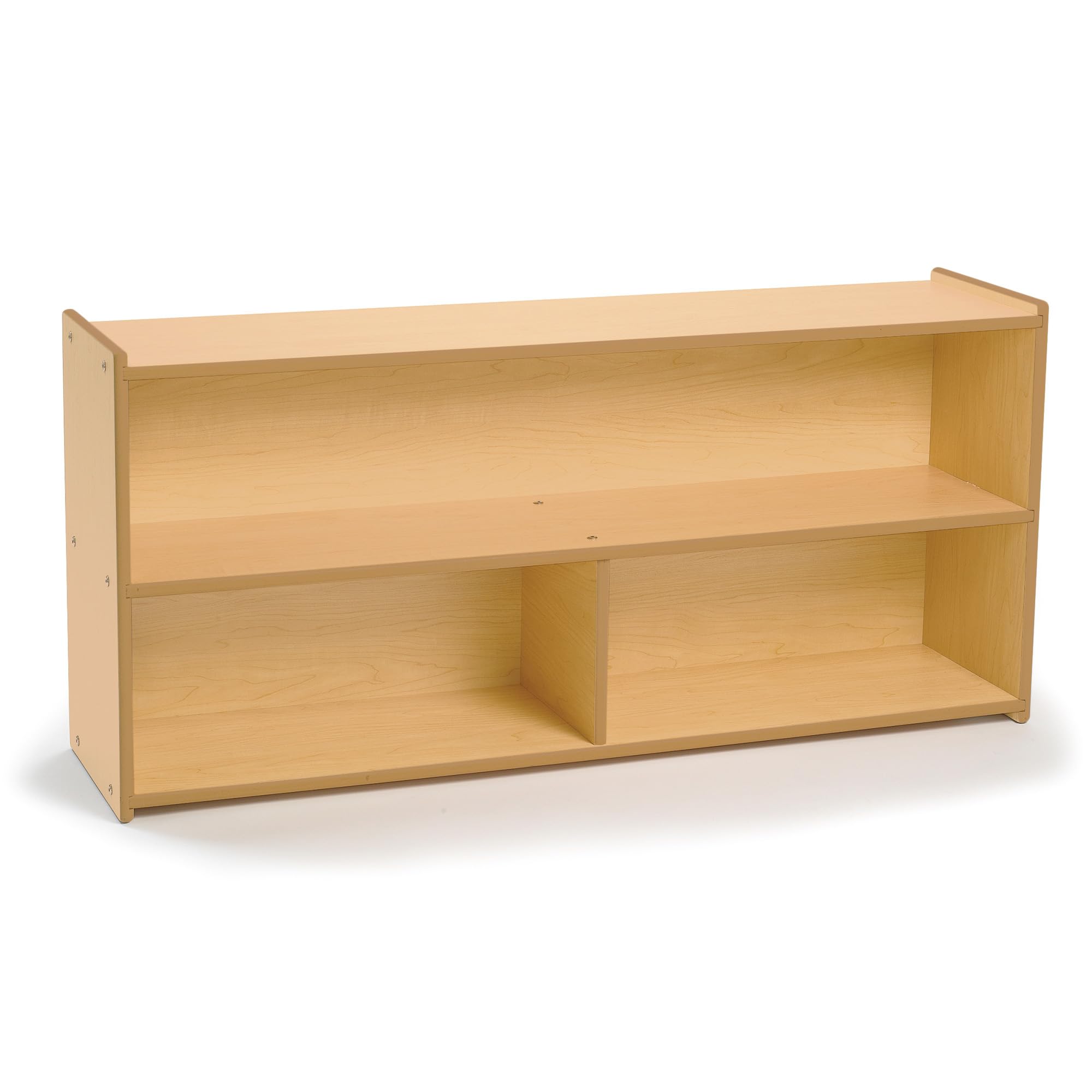 Angeles Value Line Toddler 2-Shelf Storage, 48"L x 23"H, Kids Storage Organizer, Kids Bookshelf for Classroom, Playroom, Nursery, Montessori School,