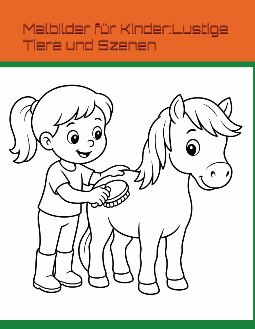 Malbilder für Kinder :Lustige Tiere und Szenen: Mein großes Ausmalbuch ab 3Jahre : Abwechslungsreiche Motive für kleine Künstler – Perfekt für zu Hause und unterwegs