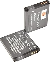 DSTE (2-Pack) NB-8L NB-8LH NB8L Rechargeable Li-ion Battery Compatible with Canon PowerShot A2200, A3000, A3100, A3200, A3300
