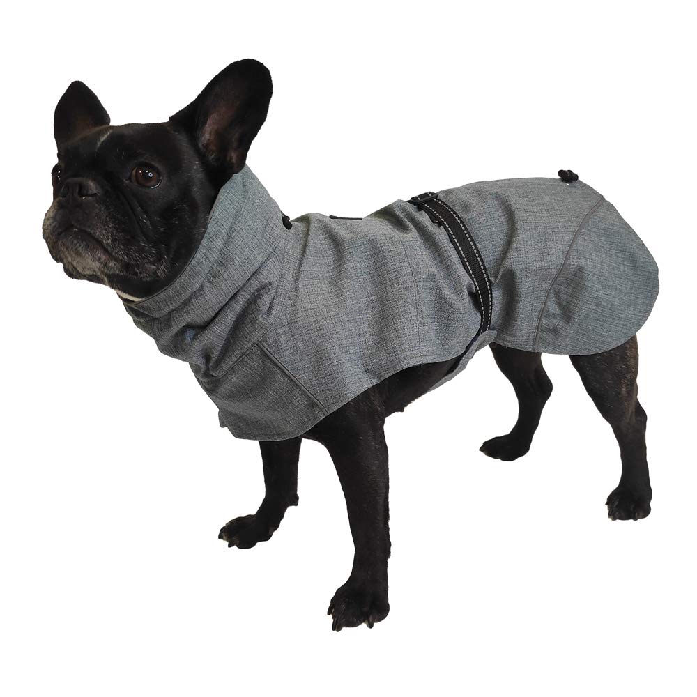 Croci Hiking - Abrigo para Perros, Impermeable para Perros, Acolchado de Invierno, Forro de termopileEverest, Gris, Talla 35 cm – 194 g