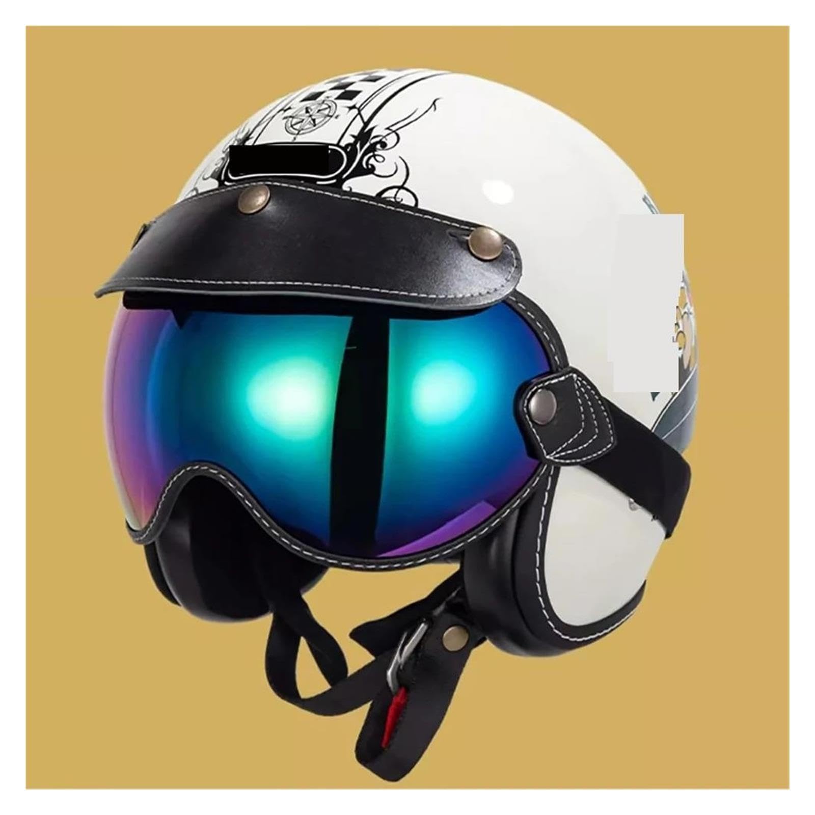 Occhiali da casco Occhiali da moto vintage Caschi mezzo viso