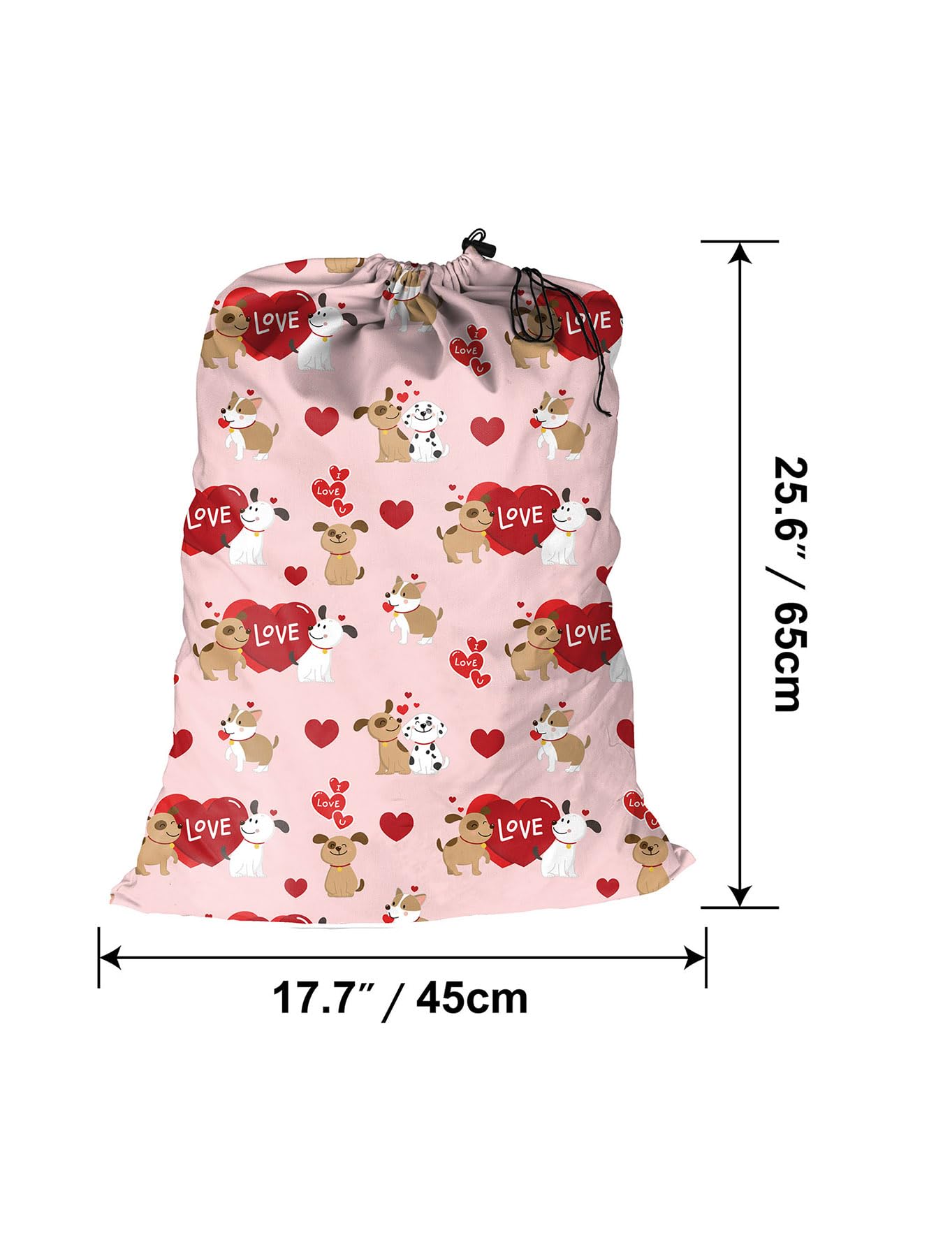 Maishijie 2 Pack Cotton Canvas Heavy Duty Laundry Bag, 17.7”x 25.6", Highly Durable,Toys Storage Bag, Dirty Clothes Bag - Image 2