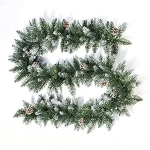 ELECTROPRIME 1pc 2.7m PVC Artificial Pine Vine Rattan Christmas Window Door Home Party Decors