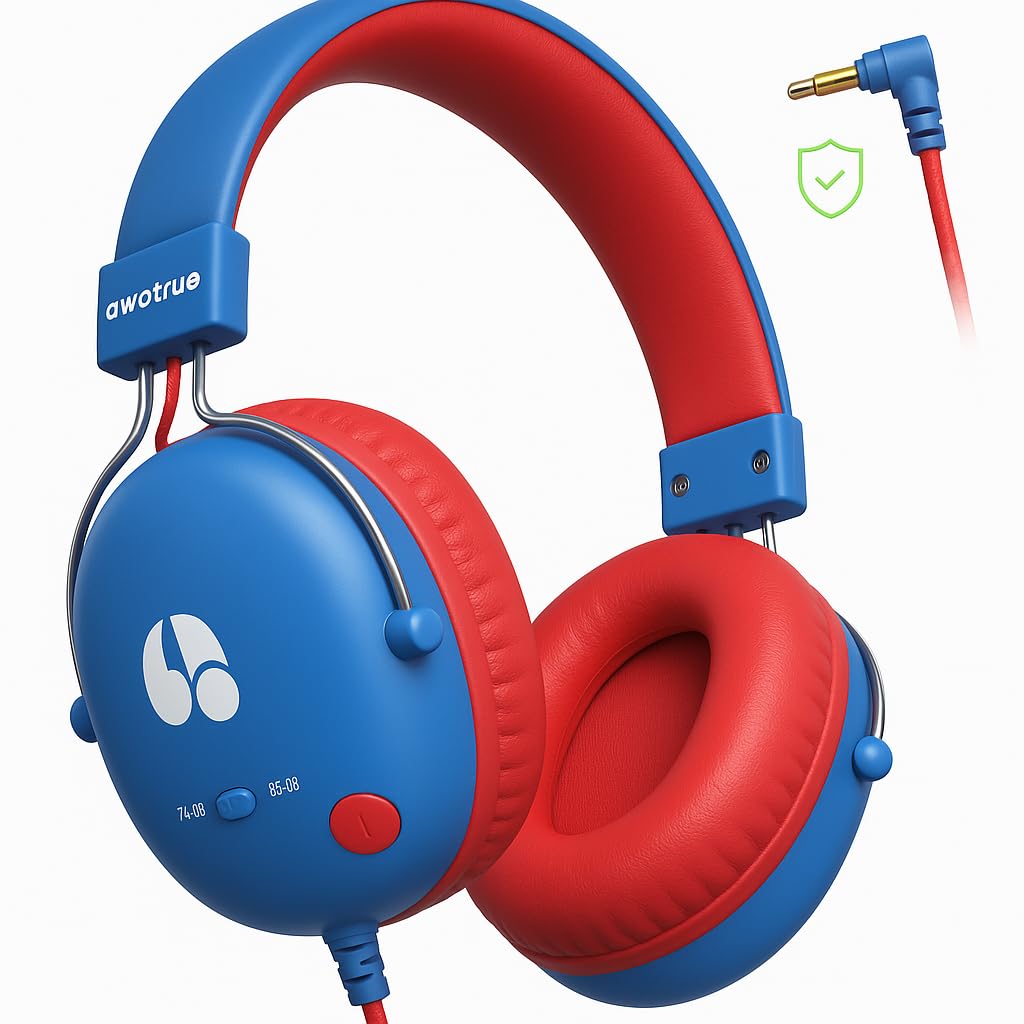 awatrue Auriculares infantiles para la escuela (BR2)