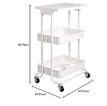 新品／2段大容量収納カート スタイリッシュデザイン ¥36,999 Amazon.co.jp: Amazonベーシック ユーティリティ-キッチンカート