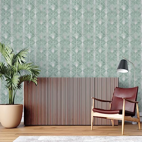 Image of White Square Texture Self Adhesive Wallpaper Peel & Stick, Waterproof, Scratch Resistant 41cm x 244cm