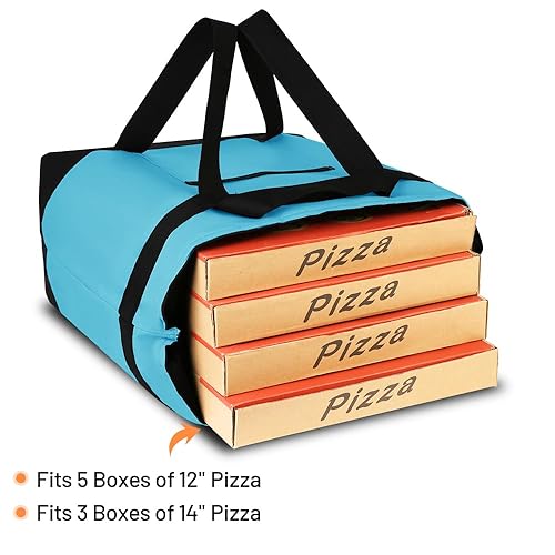 Miniatura 8 de CIVJET Bolsa de mano reutilizable aislada para compras de comestibles para mujereshombres, pizzabolsa de entrega de alimentos para mantener la