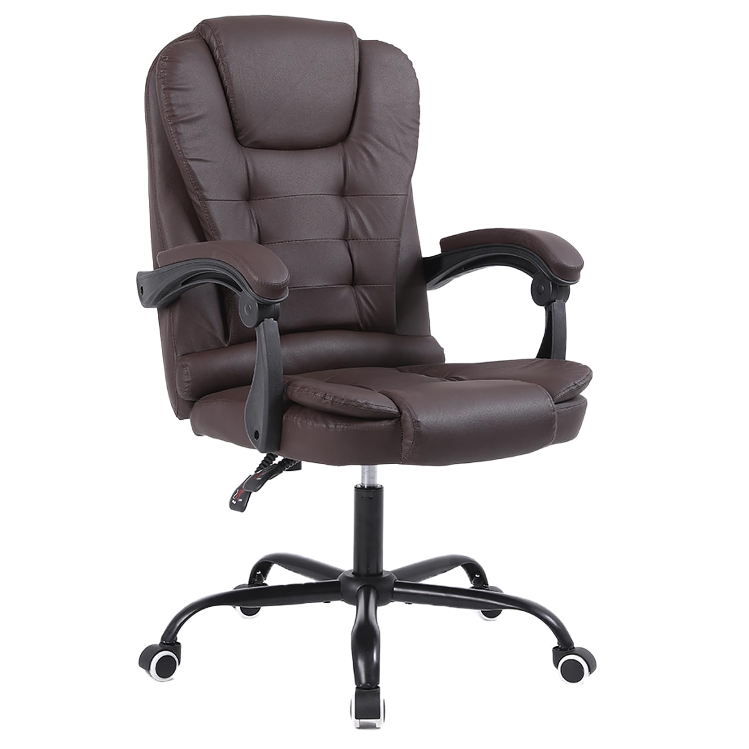 Panana Office Chair Heavy Duty Executive Reclining Computer Swivel Chair (Brown)