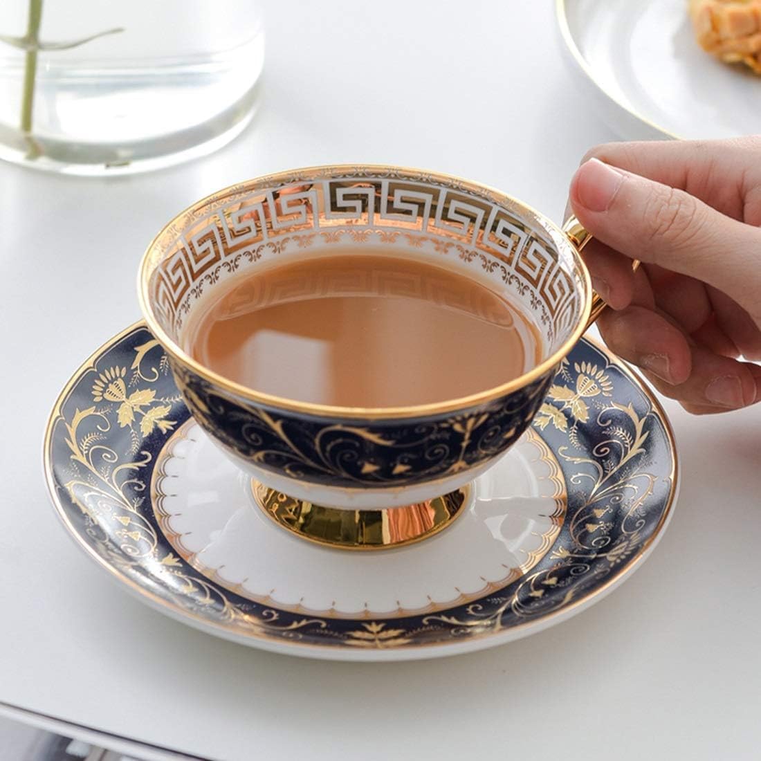Amazon | イギリスのヨーロッパのティーカップ手作りのコーヒーマグと
