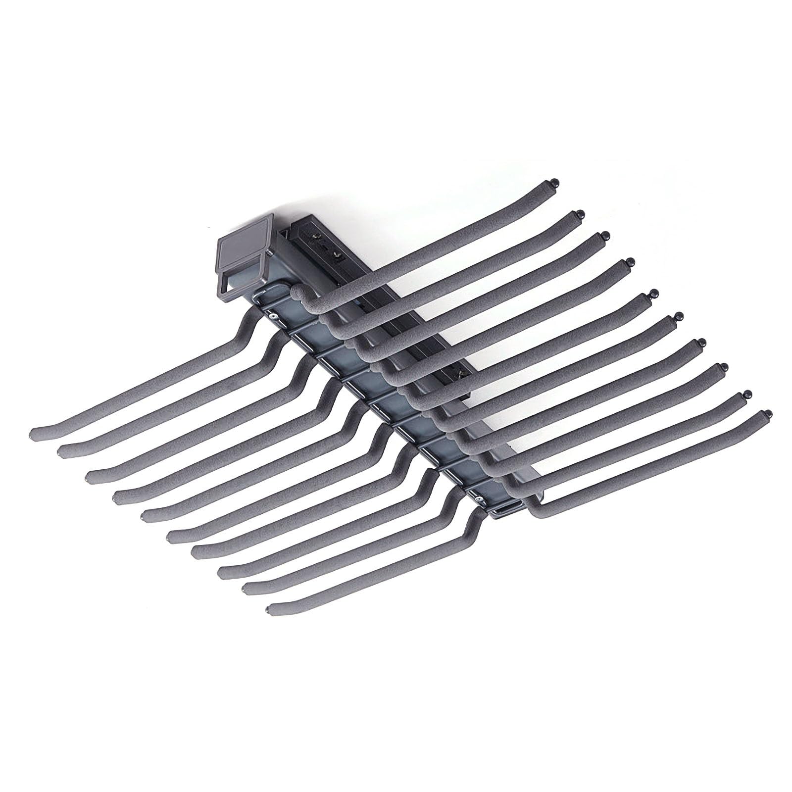Rack de pantalon extensible LWX - Porte-pantalons coulissant à chargement supérieur 58x46cm