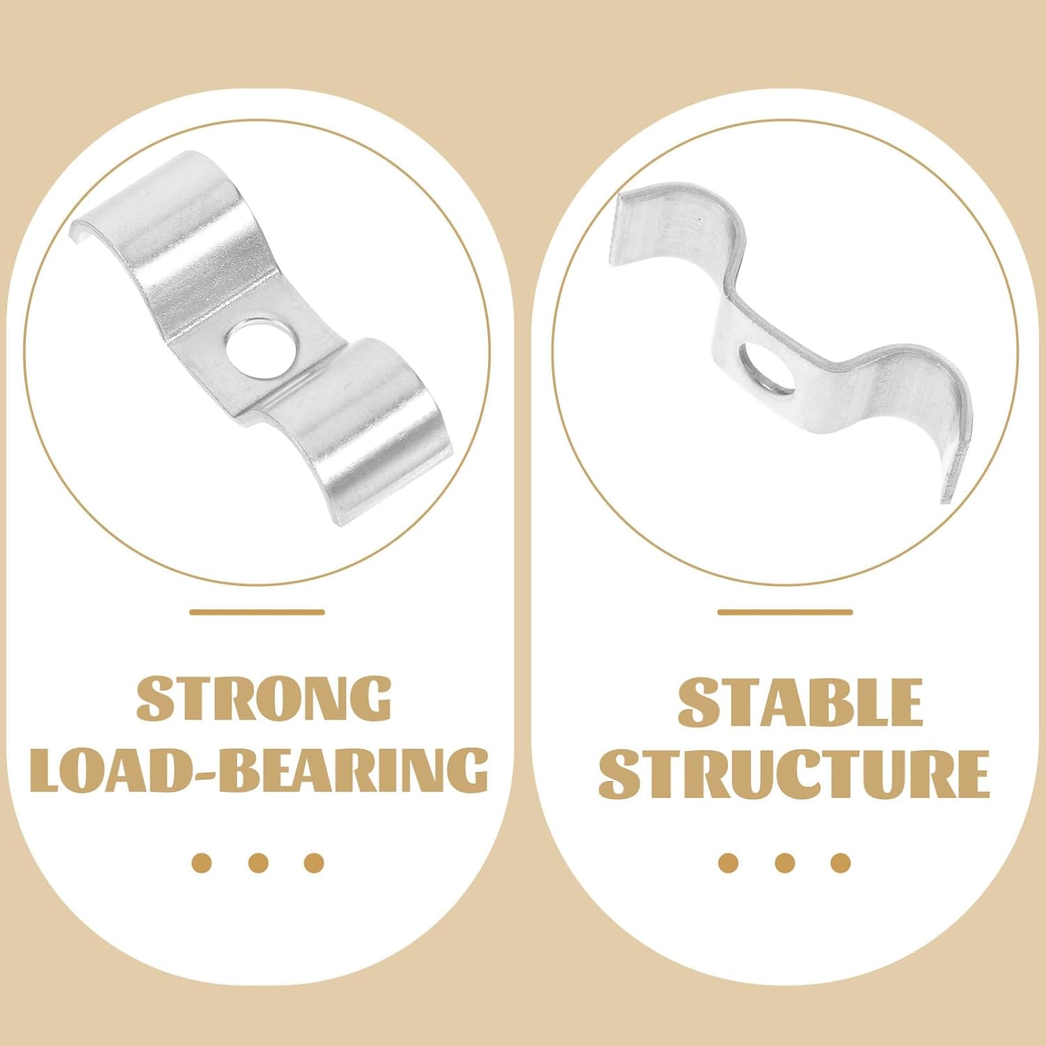 UPKOCH 12pcs Double-sided Tube Clamp Easy to Install Tension Clamps for Secure Fastening and Leak Prevention Plumbing and Wiring Applications