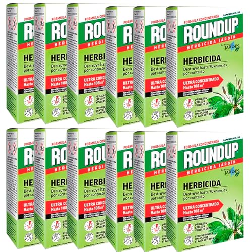 Suinga Herbicida Total ROUNDUP profesional 3 Litros | Control seguro de malas hierbas, solución potente para jardines, huertos y exteriores | Elimina hasta 70 especies de hierbas y musgo