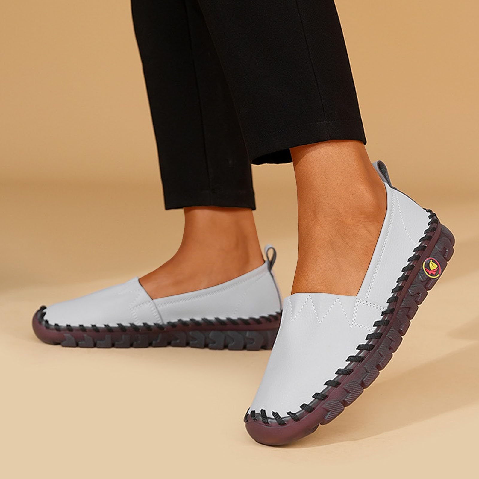 Zapatos de mujer descalzos zapatillas ortopédicas cómodas sin dolor zapatos de cuero transpirables impermeables para correr zapatos de punta ancha zapatos deslizantes en zapatos descalzos