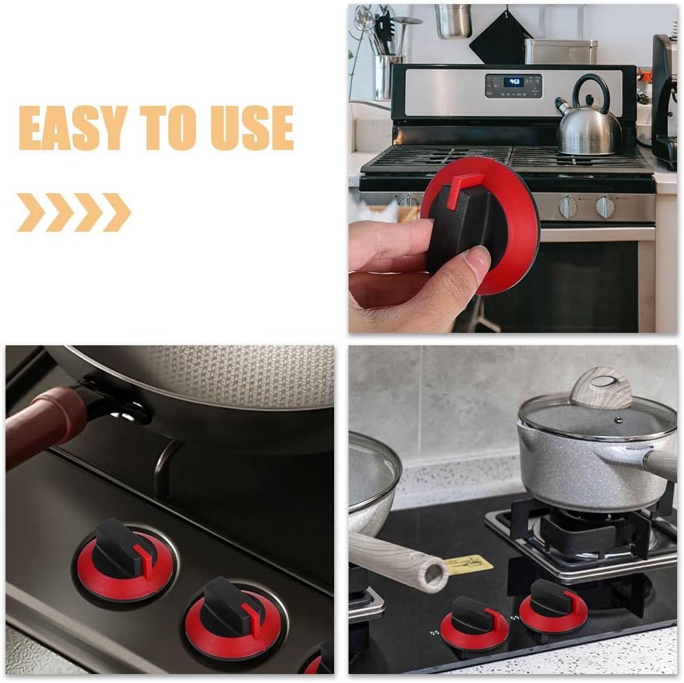 3pcs Gas Stove Knob Replacement - 6cm Control Knobs for Stoves Adjustment Universal Fit for Cooking Appliances