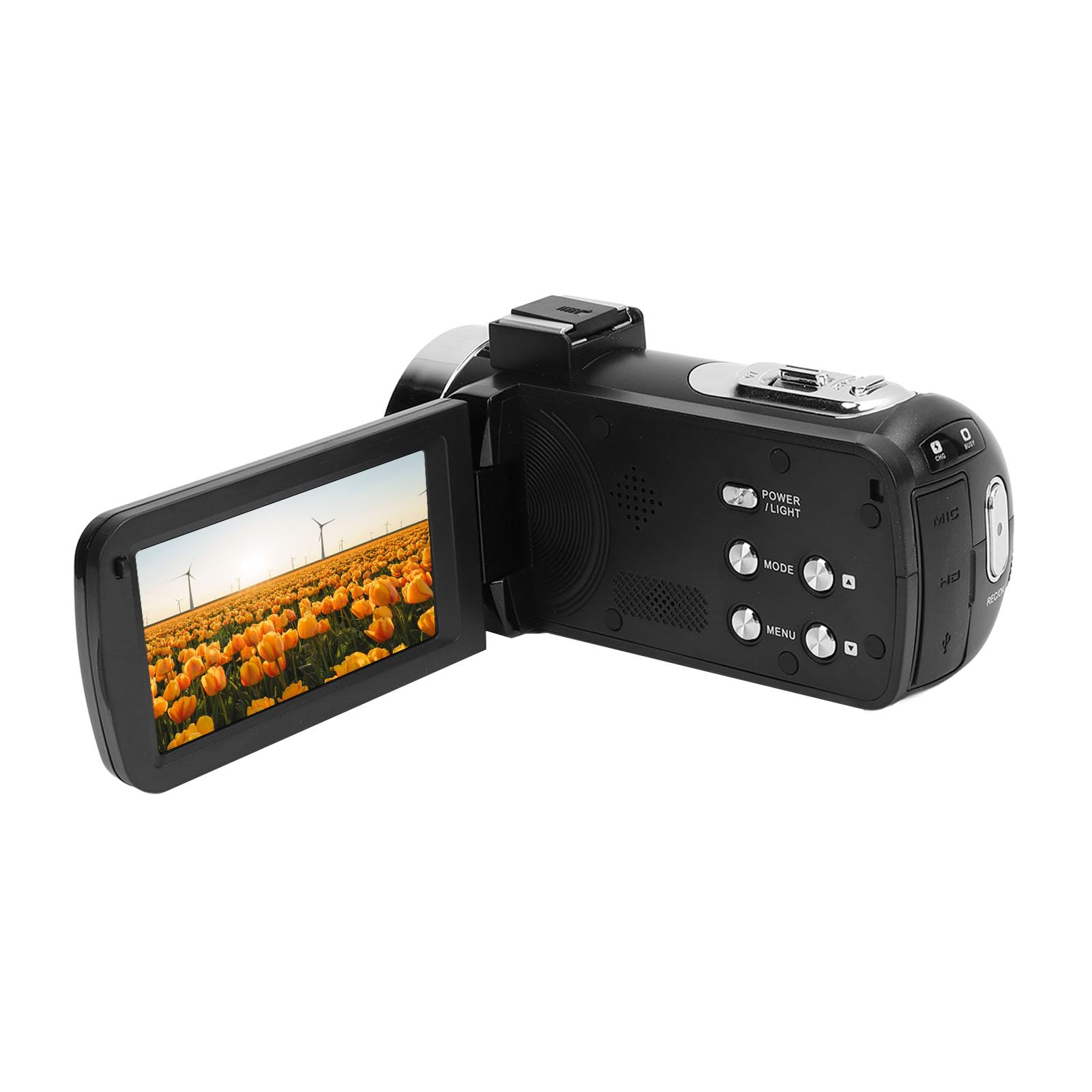 Videocamera Vintage, Videocamera, Registratore per Fotocamera Digitale da 2,7 K, Schermo TFT con Rotazione da 48 MP, 3,0 Pollici, Zoom Digitale 16X, per Viaggi
