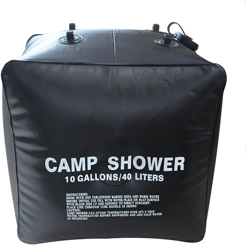 Funtalker 40Liter / 10Gallon Solar Shower Bag Outdoor Camping Hiking Camp Shower Portable Light Weight