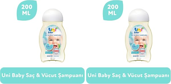 Uni Baby Şampuan 200 ml 2li paket