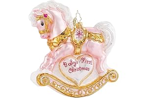 Christopher Radko "Baby's First Christmas Filly" Handcrafted European Glass Ornament