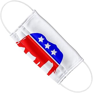 Republican Elephant GOP Politics 1-Ply Reusable Face Mask Covering, Unisex