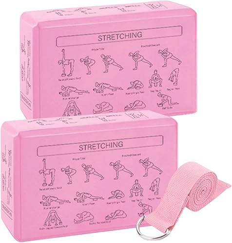 Miniatura 6 de YogaBrick - Juego de espuma ligera antideslizante de 9.1 x 5.9 x 3.0 in, equipo de bloque de apoyo para yoga, adorno multifuncional para mujeres,