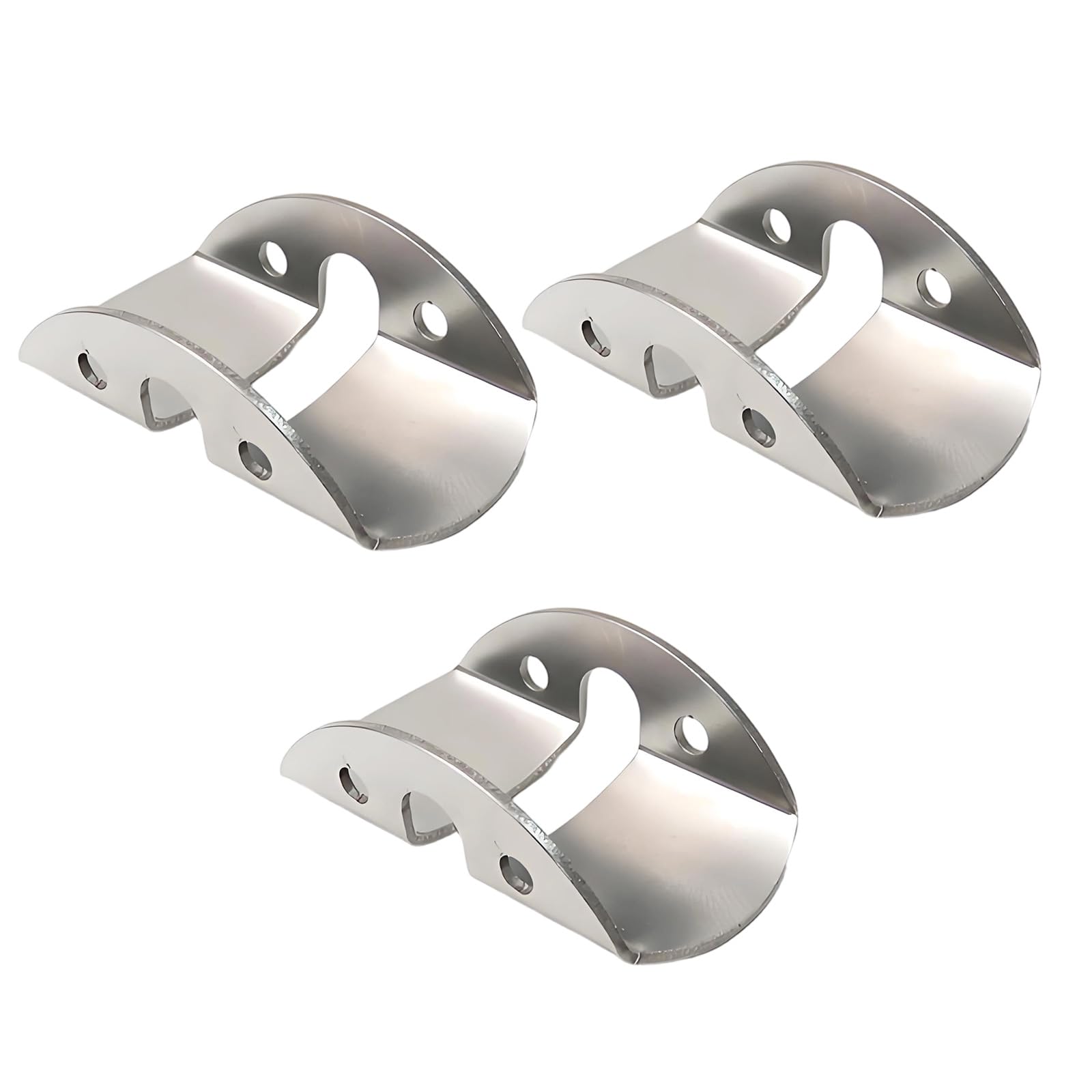 QIAOLIDA Diving Side Mount Tanks D Rings Base Stainless Steel With Rope Hole For Secure Scubas Equipment Attachment