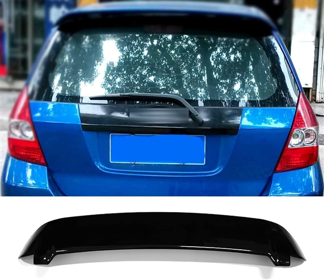 ORDALI Voiture Becquets Arrière pour Jazz Fit 2004 2005 2006 2007,Aileron Coffre Arrière Toit Spoilers D'aile de Queue hayon Tailfin Pare-Chocs Modifié Accessoires