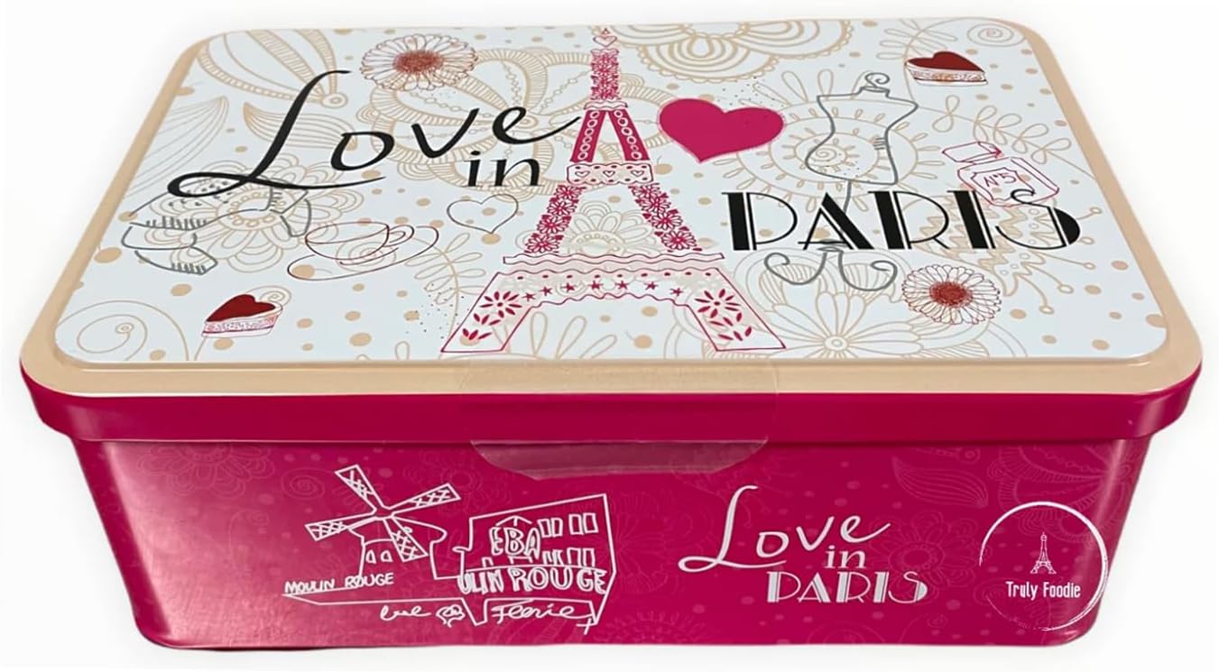 フランス産クッキー パレット・ガレットアソート缶 ギフト Love in Paris