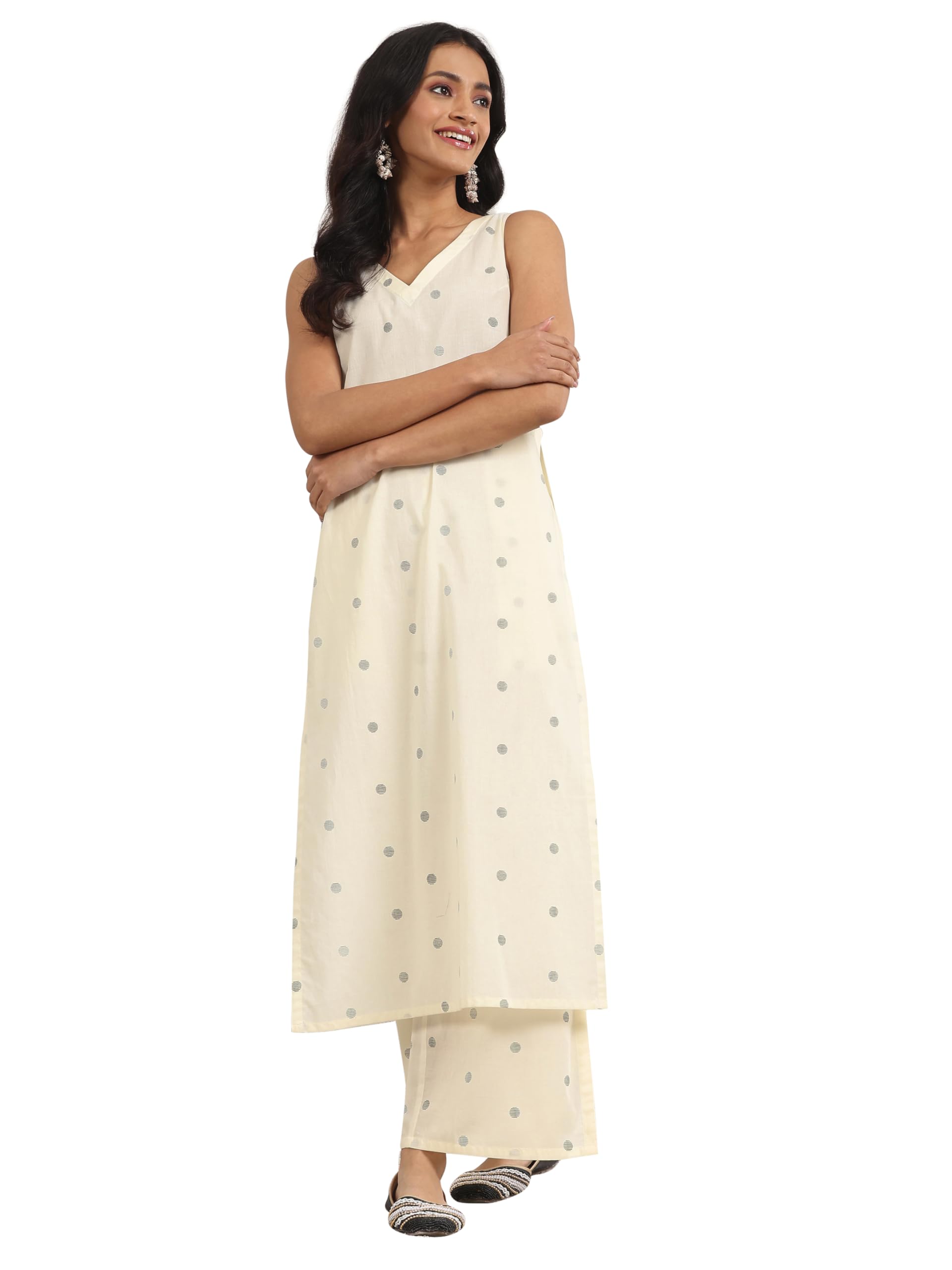 gerua by libas Womens Printed Cotton Straight Kurta With Palazzos-picture-29