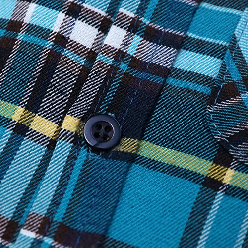 Toddler Kids Plaid Shirt Jacket Oversized Flannel Shacket Shirts Long Sleeve Button Down Collared Tops Vacation Birthday4