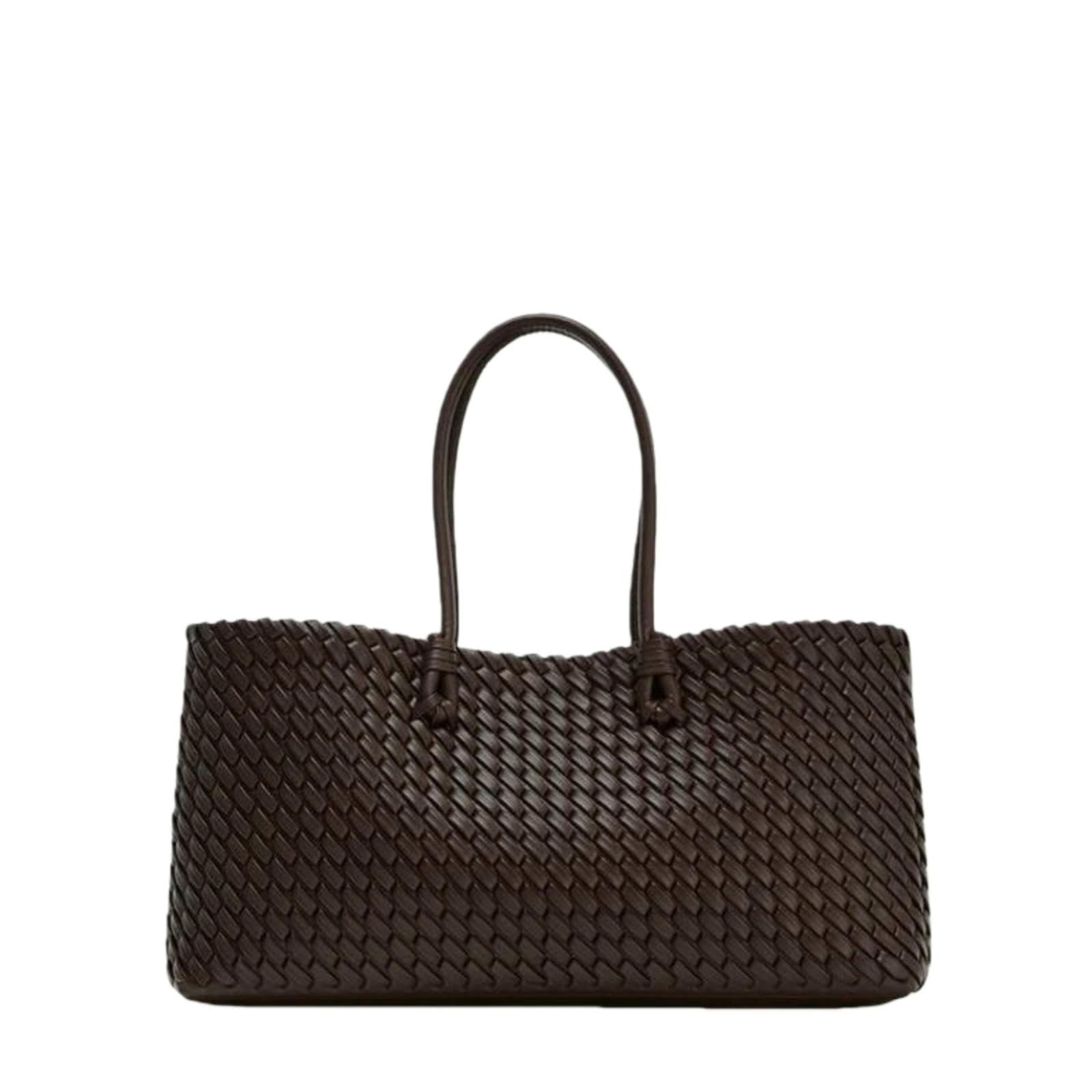 Beauty Case Borsa Tote Allungata in Tessuto da Donna, A Tracolla con Manico Superiore, Shopper Elegante per Lavoro, Viaggi E Uso Quotidiano