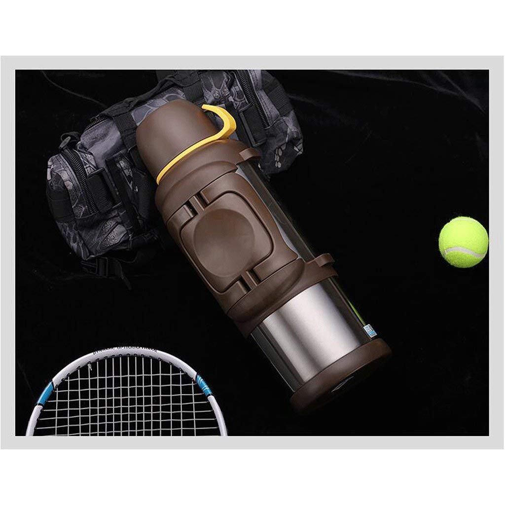 Insulation pot Home Stainless Steel Kettle Hotel Insulation Cup Travel Outdoors Picnic Warm Bottle Large Capacity Brown 3L, 3.5L, 4L Rollsnownow (Size : 3L) wenhui (Size : 3.5L)