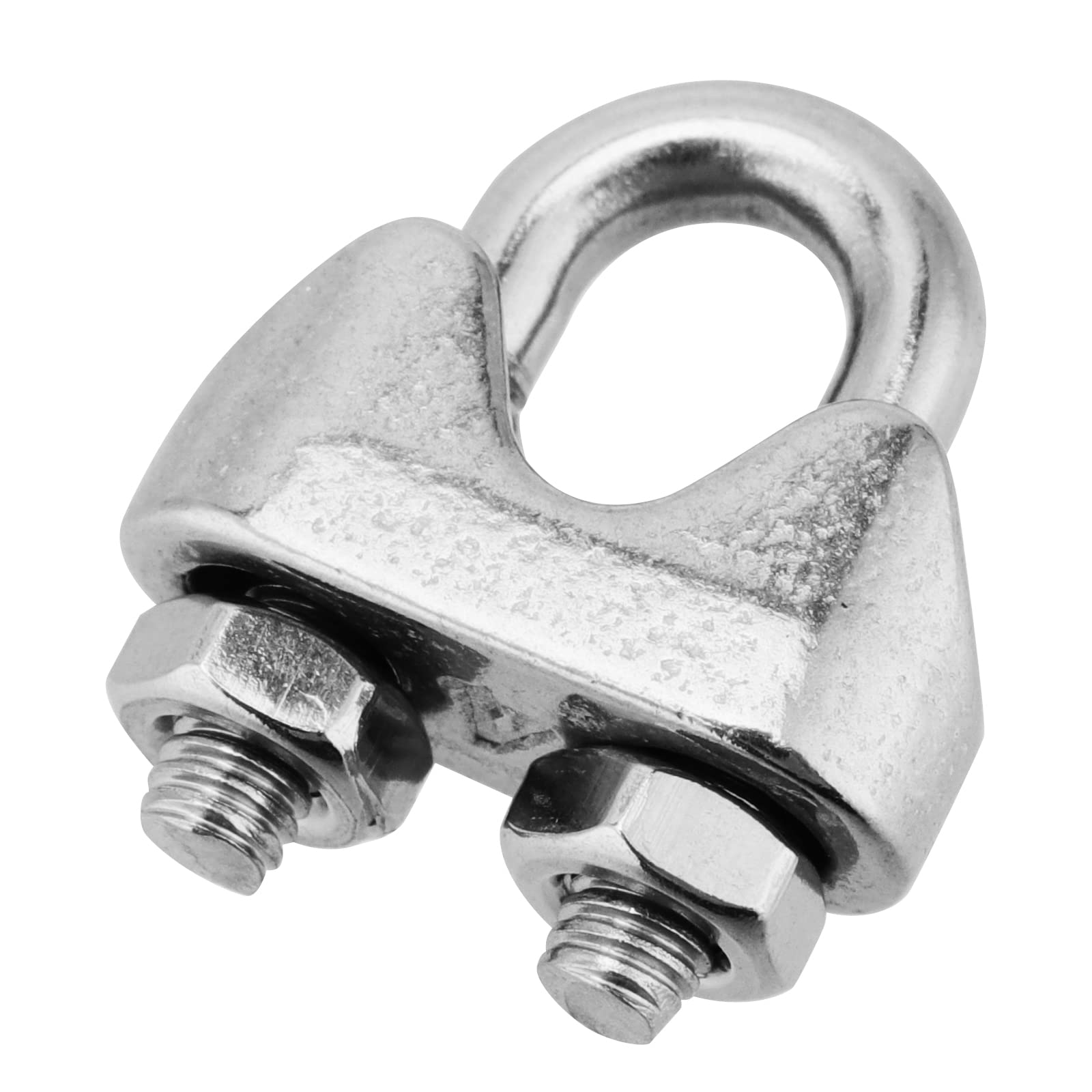 FUNSUEI 30 PCS 3/16 Inch Wire Rope Clamp Clip, M4 Stainless Steel Wire - View #10