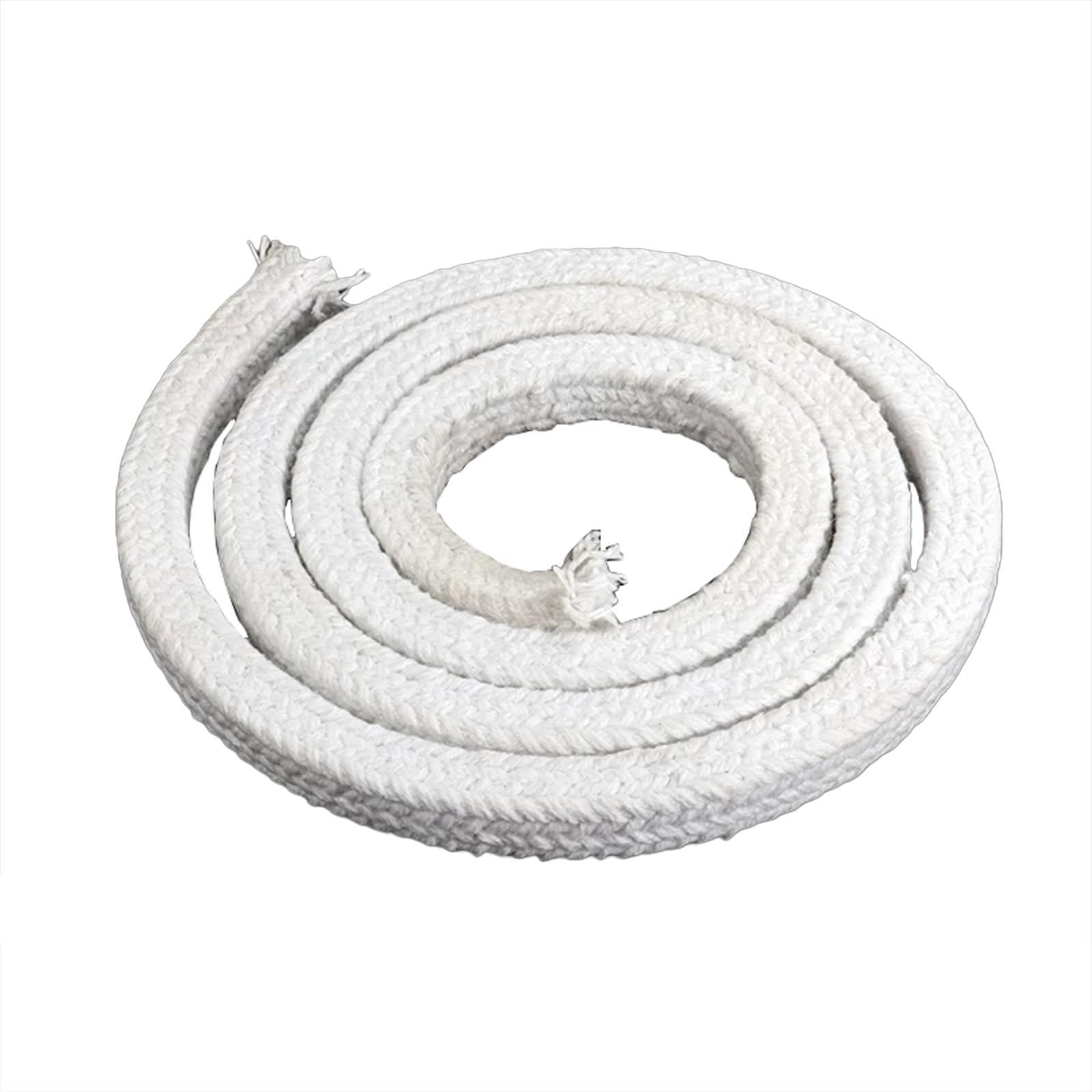 Corda di imballaggio in fibra di ceramica, guarnizione ad alta temperatura per stufa, caldaia, fornace, forno, forno, lunghezza 2,5 m, guarnizione durevole per varie applicazioni,
