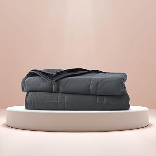 Baloo 20lb Weighted Blanket Full/Queen 100% Cotton Cool Breathable Machine Washable