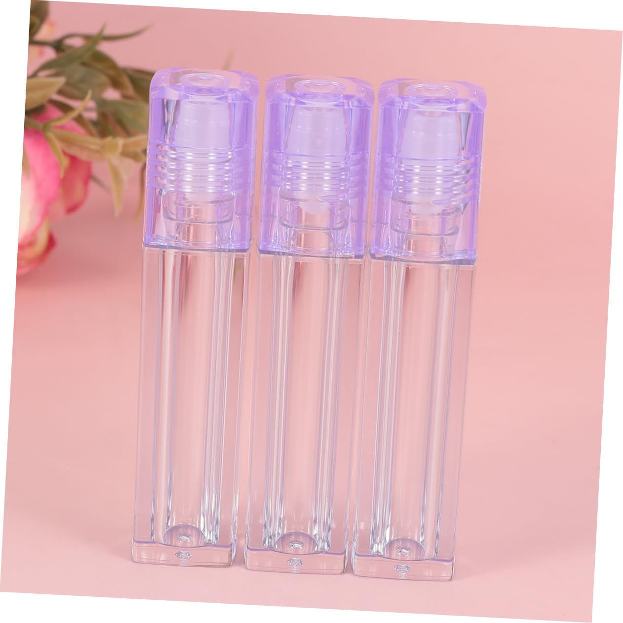 FRCOLOR 2juegos De Labial Hidratante Con Rodillo Refillable y Tapa Tonalidad Botellas De Labial Para Hidratación y Cuidado Labios